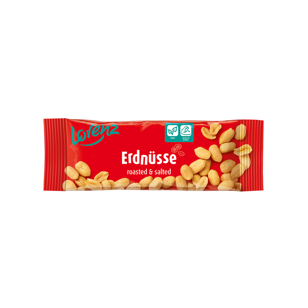 28 40g Pg Lorenz Erdnüsse geröstet und gesalzen 