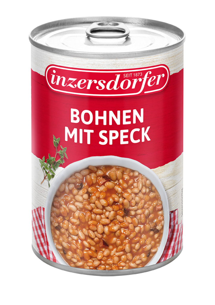 6 400g Ds Inzersdorfer Bohnen mit Speck 