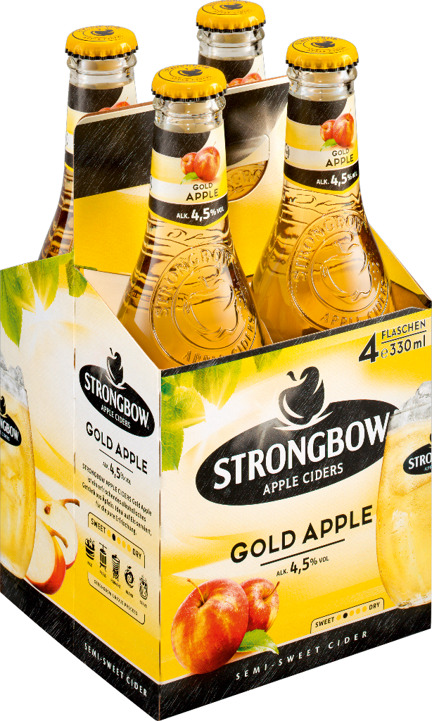 6 4/0.33MP Strongbow Apple Cider Gold Apple 