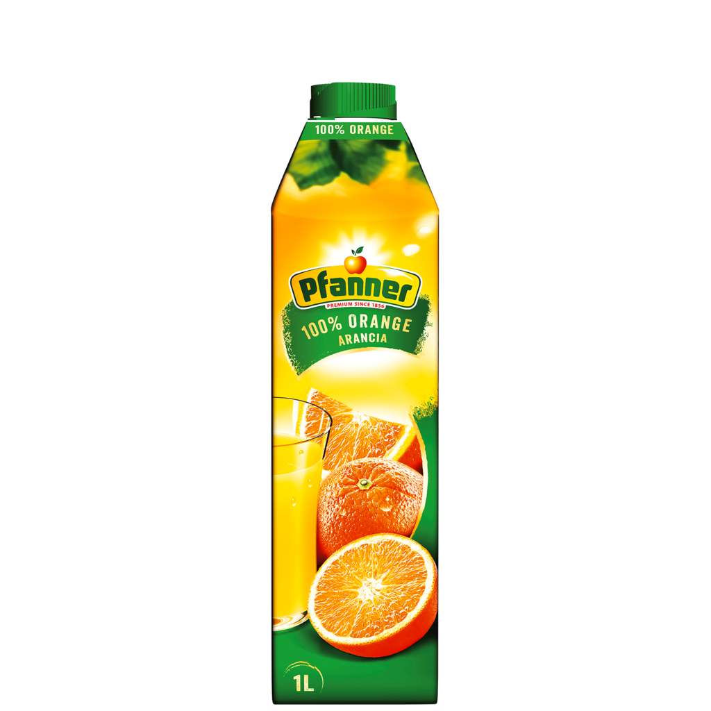 8 1.00l Pg Pfanner Orangensaft 100% 