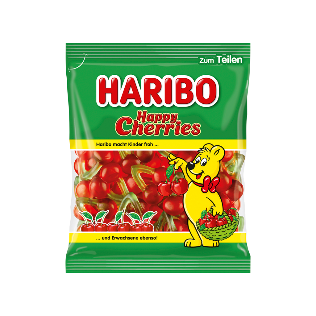 18 175g Bt Haribo Happy Cherries 