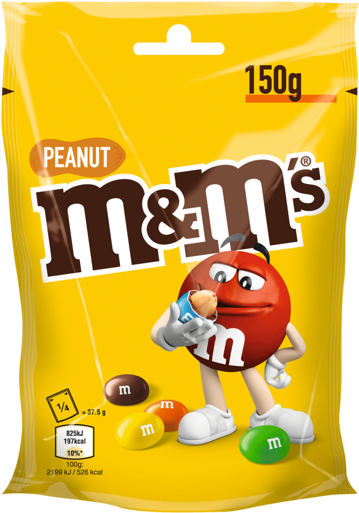 15 150g Pg M&M´s Erdnuss Standbeutel  