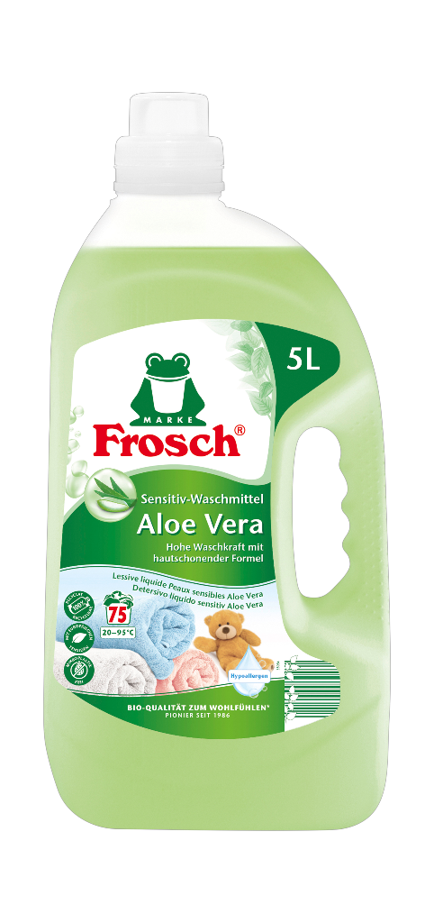 1 5.00l Ka Frosch Sensitive Flüssig-Waschmittel Aloe Vera 