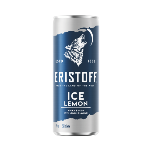 12 0.25lDs Eristoff Ice Wodka Soda Lemon 4% 