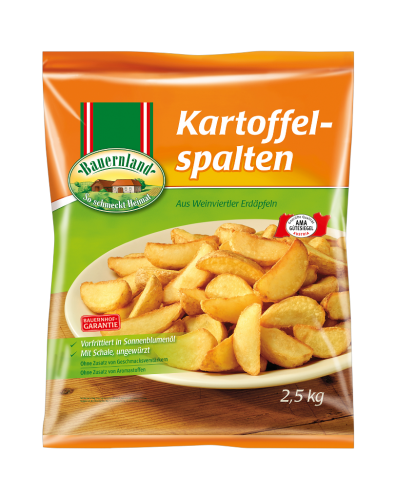 4 2,5kgPg TKK Bauernland Kartoffel Spalten mit Schale 