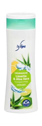 6 300ml Fl LaLigne Creme Dusche Limette & Aloe Vera 