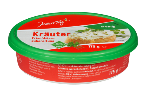 9 175g Bt Jeden Tag Frischkäse Kräuter  