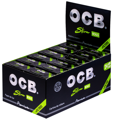 24 1 Stk Pg OCB Premium Rolls Slim+Tip 