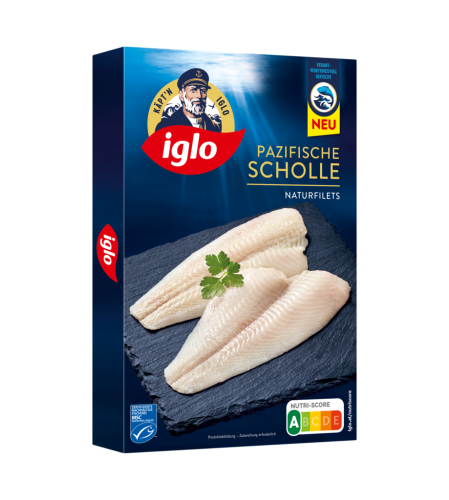 8 225grPg TKK Iglo Pazifische Scholle Naturfilets 