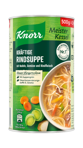 6 500gr Ds Knorr Meisterkessel Rindsuppe 