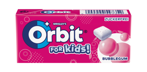 12 8StPg Orbit for Kids Kaugummi Bubblegum zuckerfrei 