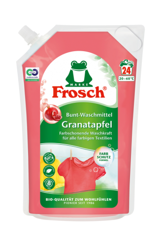 5 1.80l Bt Frosch Flüssig-Waschmittel Buntwäsche Granatapfel 24WG 