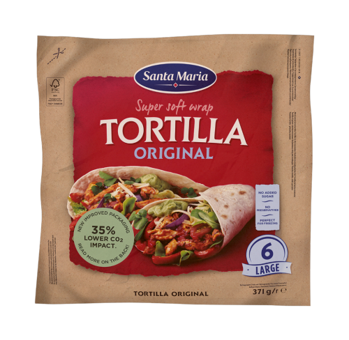 12 371gr Pg Tex Mex Wrap Tortilla Original 