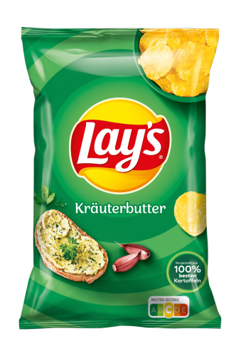 9 150grPg Lays Chips Kräuterbutter 