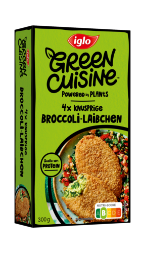 6 300g Pg TKK Iglo Green Cuisine Broccoli-Laibchen 