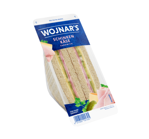 4 150g Pg Wojnar's Schinken & Käse Sandwich 