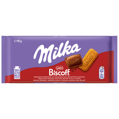 24 90g Ta Milka Lotus Biscoff 