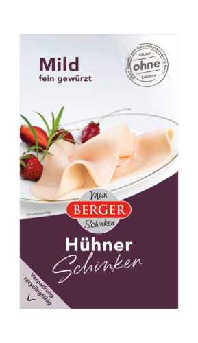 5 100g Pg Berger Hühner-Schinken geschnitten 