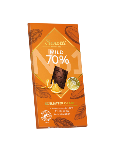 10 100g Ta Sarotti No.1 Edelbitter Orange 70% 