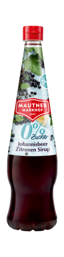 6 0.70l Fl Mautner Markhof Sirup 0% Zucker Johannisbeer-Zitrone 