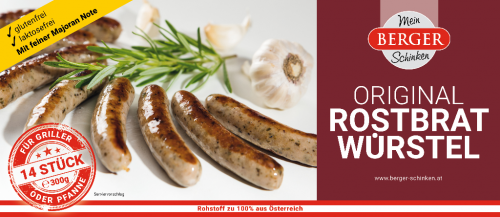 1 300g Pg Berger Original Rostbratwürstel 