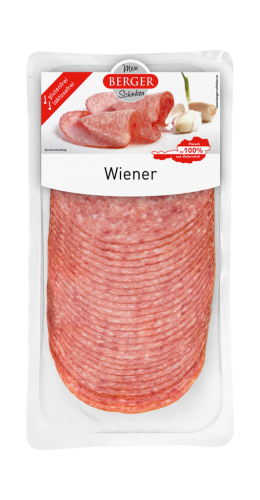 1 500g Pg Berger Wiener Wurst geschnitten 