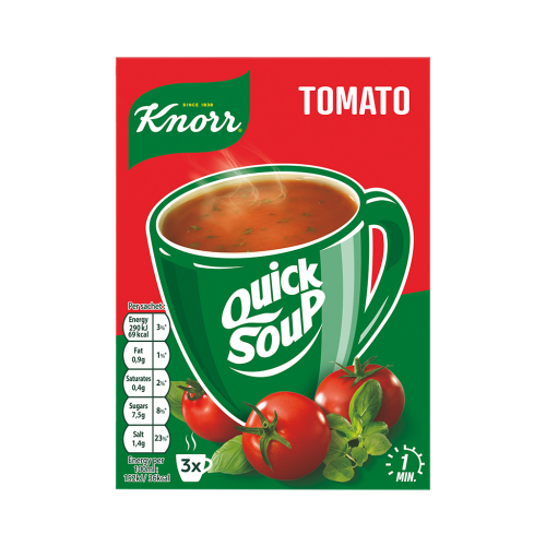 12 60g Pg Knorr Quick Instant Suppe Tomate 