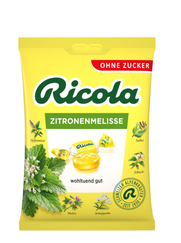 18 75g Bt Ricola Zitronenmelisse zuckerfrei 