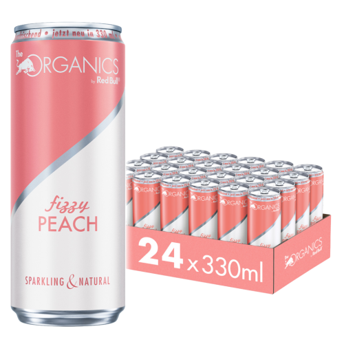 24 0.33l Ds Red Bull Organics Fizzy Peach BIO EWP 