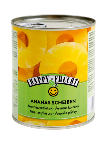 6 820gr Ds Happy Frucht Ananas-Scheiben 
