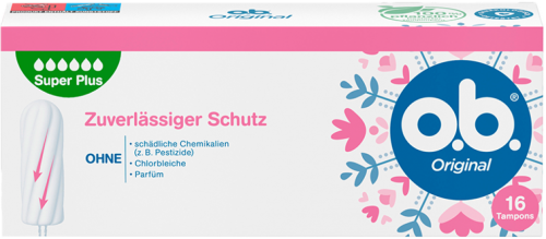 5 16St Pg o.b. Original Super Plus Tampons 