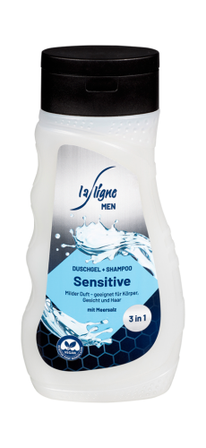 6 300ml Fl LaLigne Men Duschgel 3in1 Sensitive 