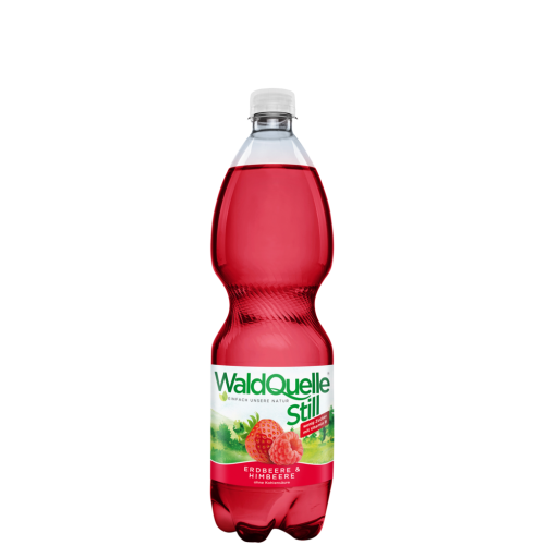 6 1.00l Pg Waldquelle Erdbeere Himbeere still PET EWP 