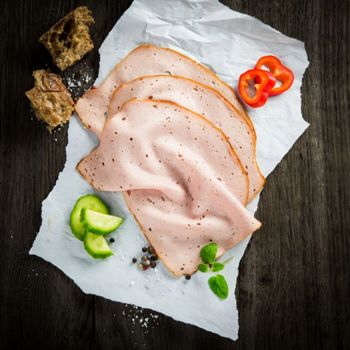 1 500g Pg Gourmetfein Classic Leberkäse geschnitten 