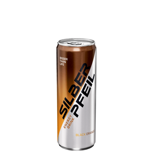24 0.25l Ds Silberpfeil Energy Drink Black Orange 