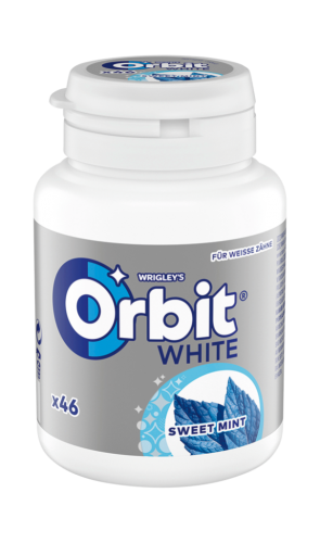 12 46    St Orbit White Kaugummi Sweet Mint Bottle 