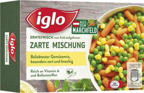 6 300g Pg TKK Iglo Zarte Mischung Gemüsemix 
