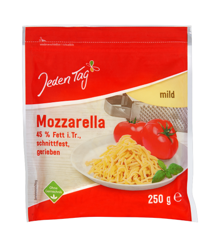 10 250g Pg Jeden Tag Mozzarella gerieben 