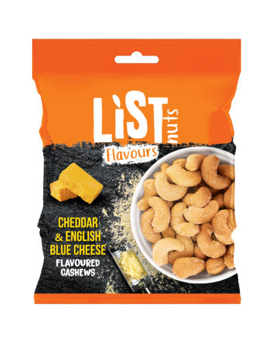 12 120g Pg List Flavours Cashew Cheddar & english Blue Cheese 