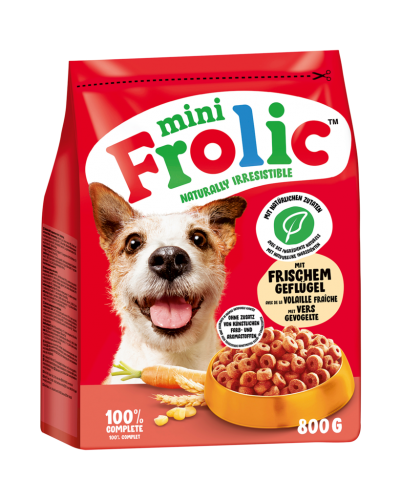 5 800gPg Frolic Hundefutter Mini Geflügel  