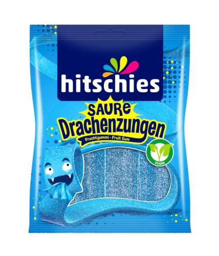 20 125g Pg Hitschies Saure Drachenzungen blau  