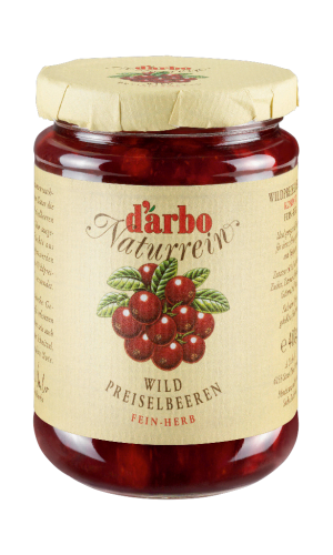 6 400g Gl Darbo Preiselbeer Kompott 