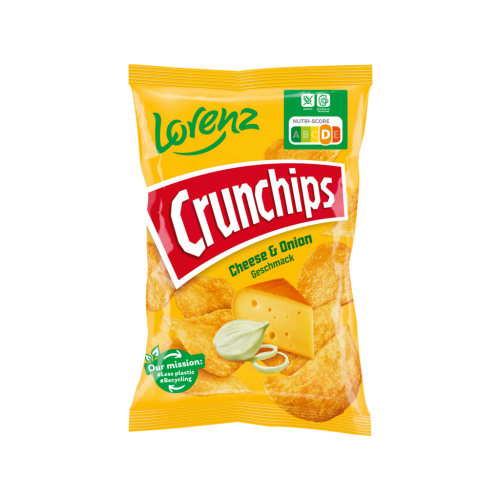10 150g Pg Lorenz Crunchips Cheese & Onion 