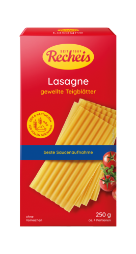 12 250g Pg Recheis Lasagne gelb gewellt 