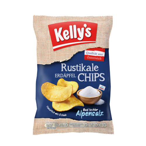 20 110g Pg Kelly´s Rustikale Erdäpfel Chips gesalzen 