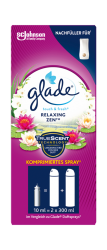 12 10ml Pg Glade Touch+Fresh Nachfüllung Minispray Relaxing Zen 