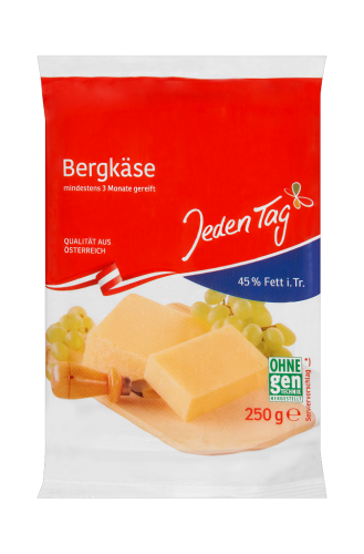 12 250g Pg Jeden Tag Bergkäse 