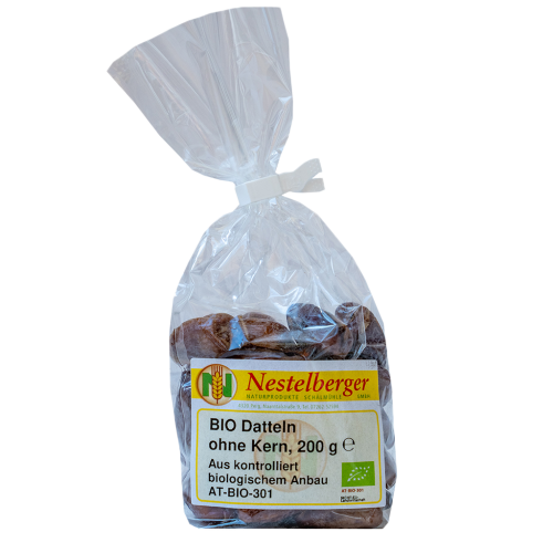 10 200g Pg Nestelberger BIO Datteln ohne Kern  
