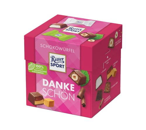 8 176grPg Ritter Sport Schokowürfel Dankeschön 