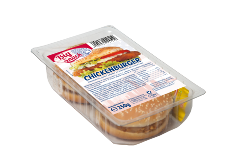 1 250g Pg BigSnack Chickenburger gebacken 2St 